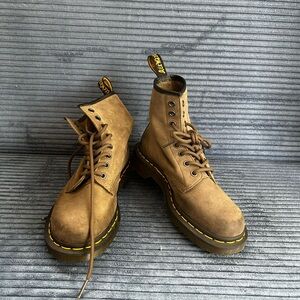 Dr. Martens 1460 Dusky Olive Soft Leather Boots